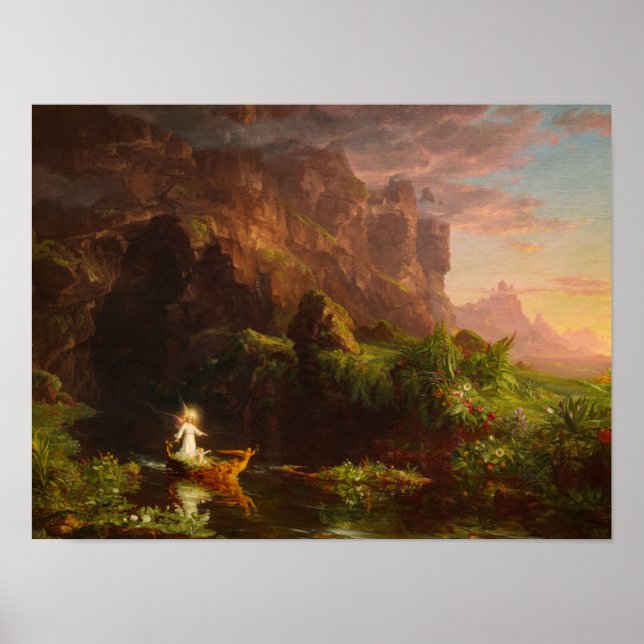 Affiche Le voyage de la vie, Enfance par Thomas Cole (Devant)
