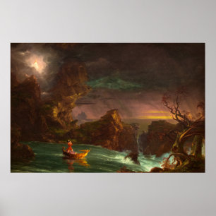 Affiche Le voyage de la vie, Manhood de Thomas Cole