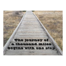 Le voyage de mille milles...