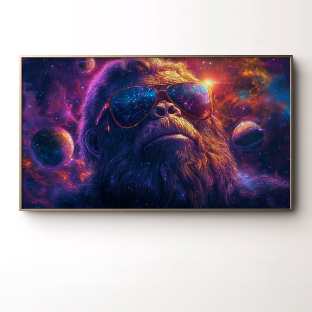 Affiche Le voyage psychédélique de Bigfoot cosmique à trav (Créateur téléchargé)