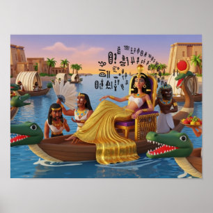 Affiche Le voyage royal de Cléopâtre
