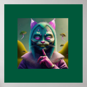 Affiche Le Voyant Est Sur Le Point De Faire Une Observatio