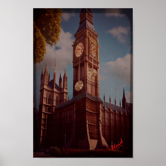 Affiche Le vrai Big Ben - Gen AI (Devant)
