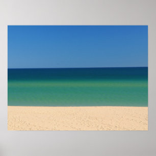 Affiche Le Vrai Portugal - Plage, Bleu, Eau