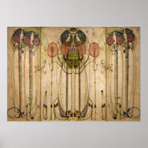 Affiche Le Wassail - Charles Mackintosh