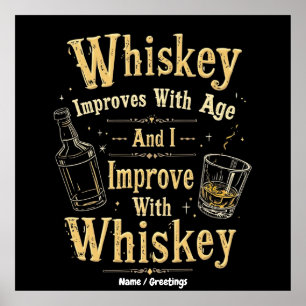 Affiche Le Whisky s'améliore avec l'âge, je m'améliore ave