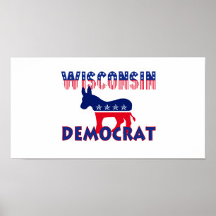 Affiche Le Wisconsin Démocrate