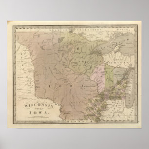 Affiche Le Wisconsin et l'Iowa