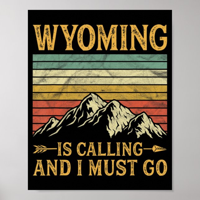 Affiche Le Wyoming Appelle Et Je Dois Aller 7 (Devant)
