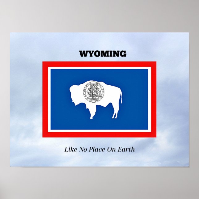 Affiche Le Wyoming, Comme Pas De Place Sur Terre (Devant)