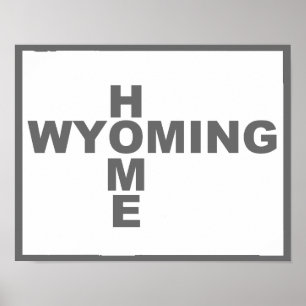 Affiche Le Wyoming Maison loin de l'affiche officielle