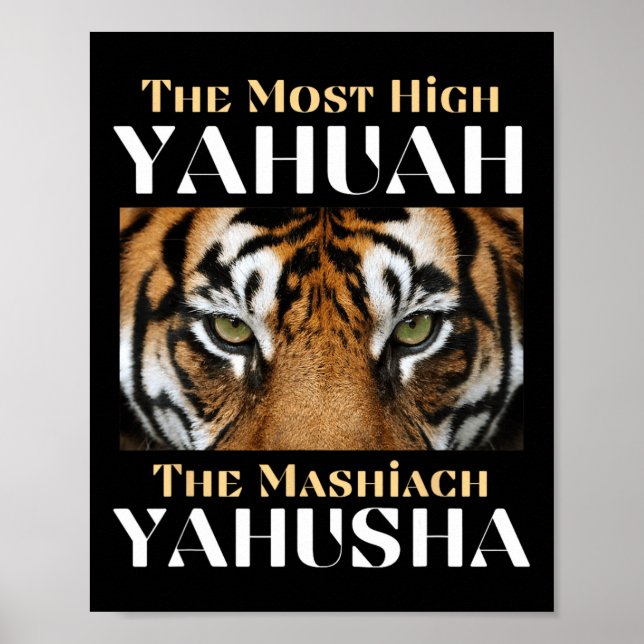 Affiche Le Yahuah Le Plus Haut Et Le Mashiach Yahusha (Devant)