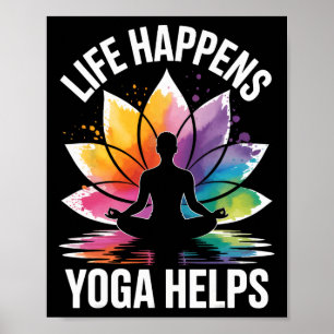 Affiche Le Yoga Aide à Vivre