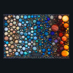 Affiche le zoo d'Exoplanet<br><div class="desc">Avec l'aide de modèles scientifiques et d'informations à jour, cette affiche tente de visualiser artistiquement plus de 1100 exoplanètes connus de tous les types que nous avons découverts jusqu'à présent, arrangés par la quantité de chaleur qu'ils reçoivent de leurs étoiles, comparant leurs tailles relatives et fournissant une fenêtre sur leur...</div>
