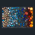 Affiche le zoo d'Exoplanet<br><div class="desc">Avec l'aide de modèles scientifiques et d'informations à jour, cette affiche tente de visualiser artistiquement plus de 1100 exoplanètes connus de tous les types que nous avons découverts jusqu'à présent, arrangés par la quantité de chaleur qu'ils reçoivent de leurs étoiles, comparant leurs tailles relatives et fournissant une fenêtre sur leur...</div>