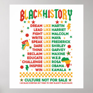 Affiche Leaders de l'histoire noire