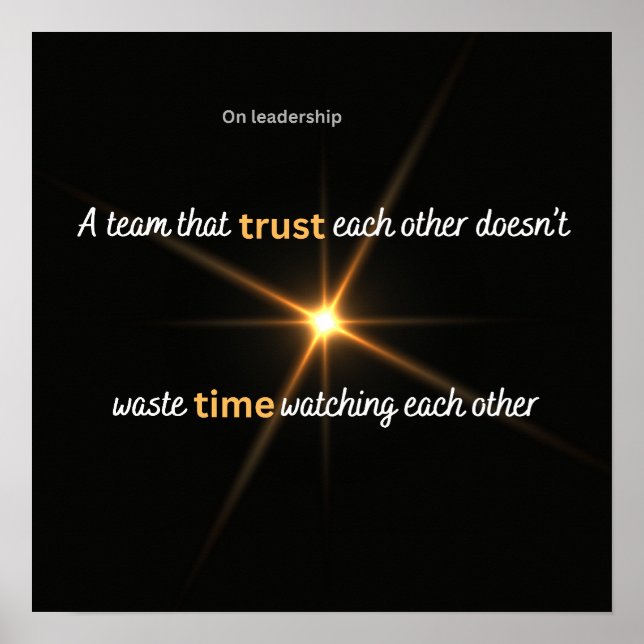Affiche Leadership (Devant)