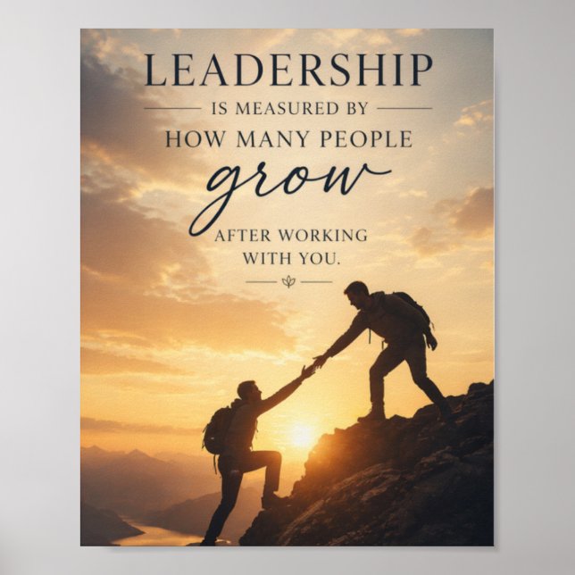 Affiche Leadership de service (Devant)