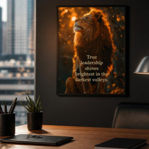 Affiche Leadership et courage