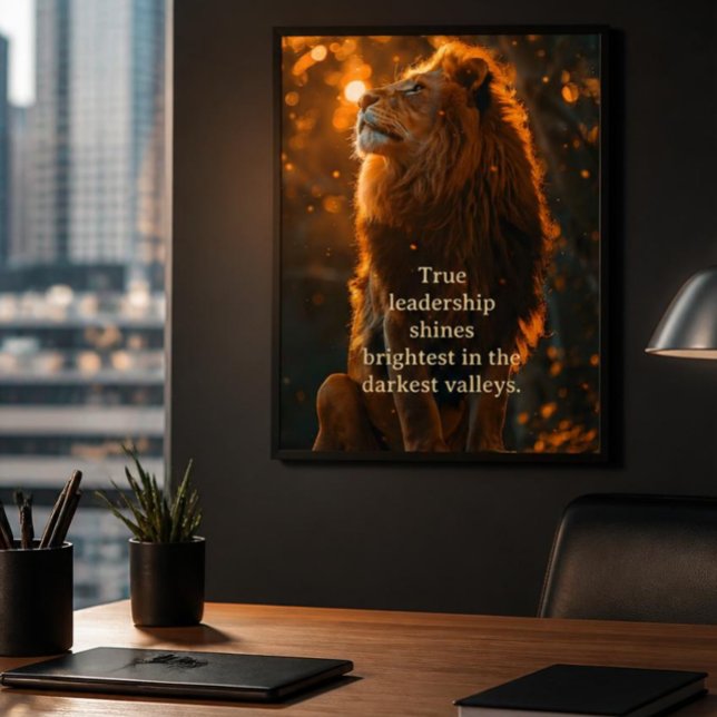 Affiche Leadership et Courage (Créateur téléchargé)