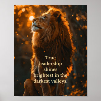Affiche Leadership et courage