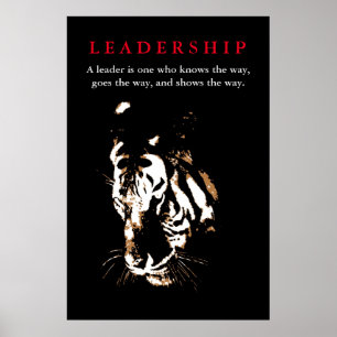 Affiche Leadership tigre Inspiration