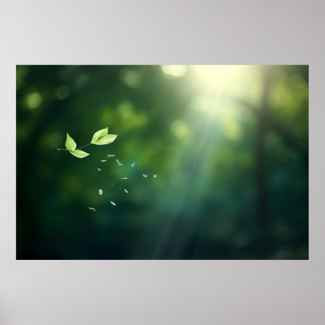 Affiche Leaf Air Nature Serene Tranquille Tranquille (Devant)