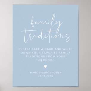 Affiche LEAH Vibrant Pastel Baby shower des traditions fam