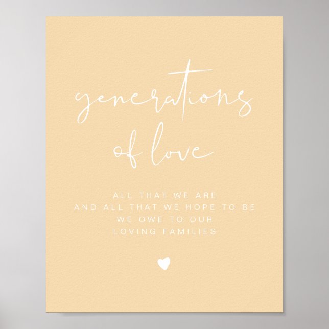 Affiche LEAH Vibrant Pastel Générations de Mariage d'amour (Devant)