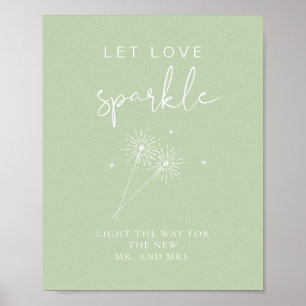 Affiche LEAH Vibrant Pastel Mariage Sparkler Envoyer