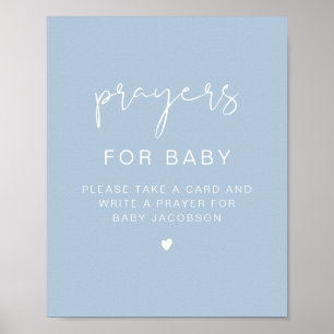 Affiche LEAH Vibrant Pastel Prières Baby showers pour bébé