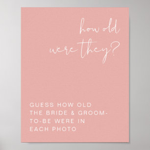 Affiche LEAH Vibrant Pastel Rose Comme Ils Étaient Anciens