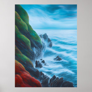 Affiche Leap d'Imaginaire - AI Art numérique d'impression