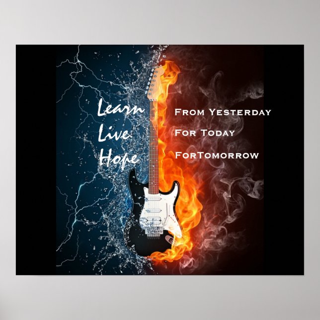 AFFICHE LEARN LIVE HOPE (Devant)