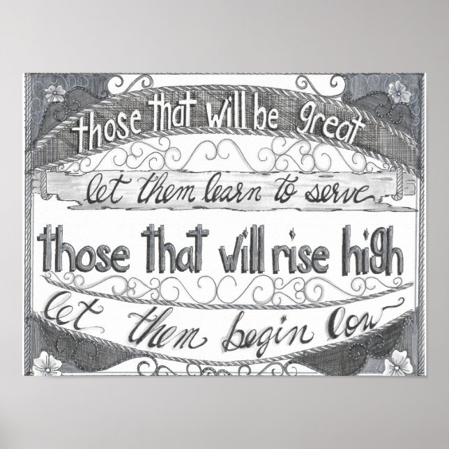 Affiche Learn to Serve (Devant)