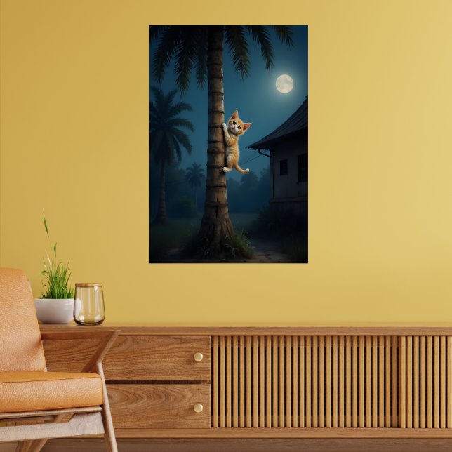 Affiche Learning to Climb – Cute Cat Moment (Salon 2)