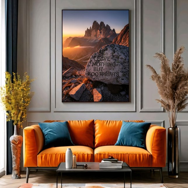 Affiche Leave Nothing But Footprints (Créateur téléchargé)