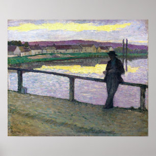 Affiche Lebasque - Coucher De Soleil Sur Pont Aven