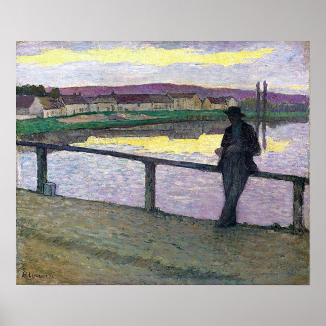 Affiche Lebasque - Coucher De Soleil Sur Pont Aven (Devant)