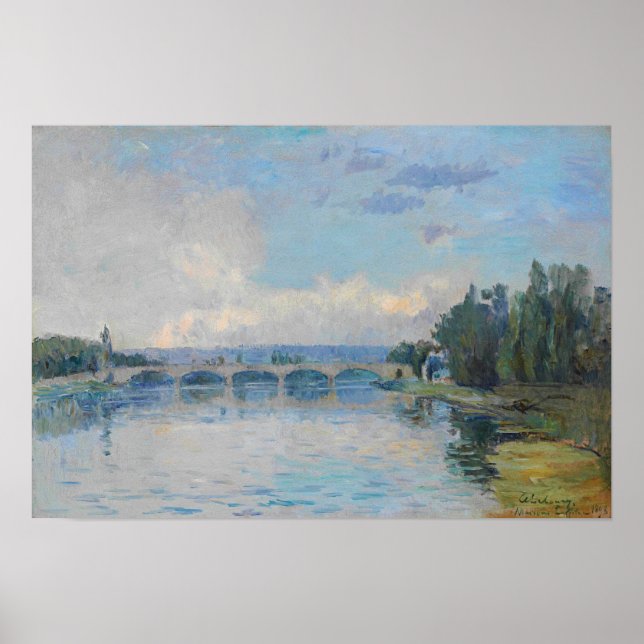 Affiche Lebourg - Le pont de la Maison Laffittes (Devant)