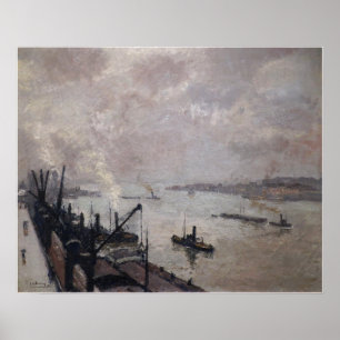 Affiche Lebourg - Le port à Anvers