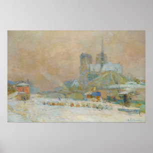 Affiche Lebourg - Notre Dame De Paris Vue Du Quai ...