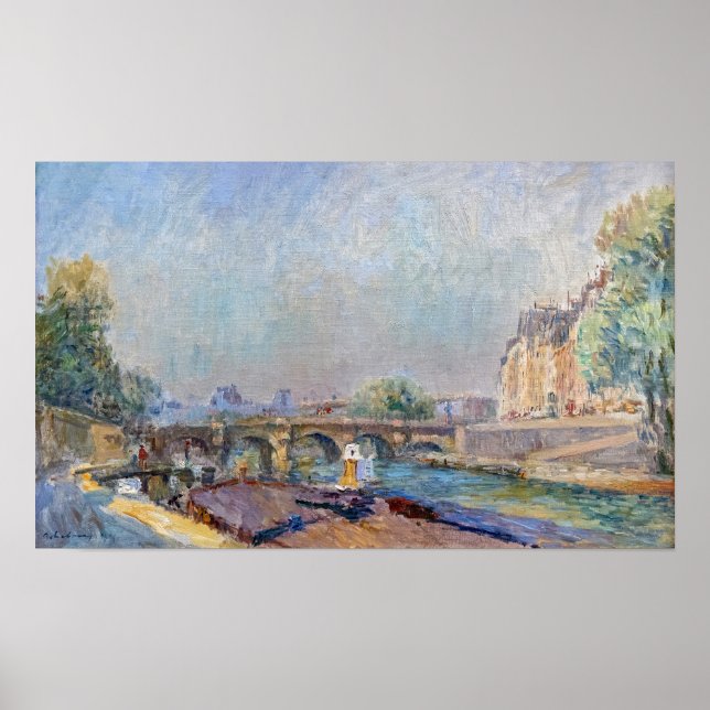 Affiche Lebourg - Pont Neuf Et La Seine 1905 (Devant)