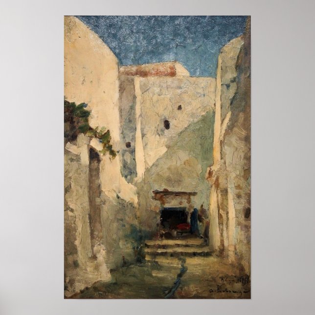 Affiche Lebourg - Rue à Alger (Devant)