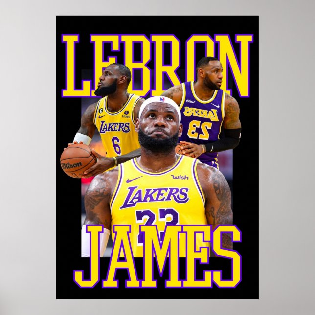 Affiche lebron james, nba, basket-ball, roi james, slam du (Devant)