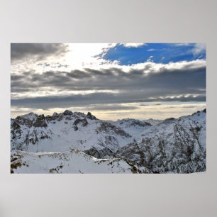 Affiche Lech am Arlberg Alpes autrichiennes Autriche Poste