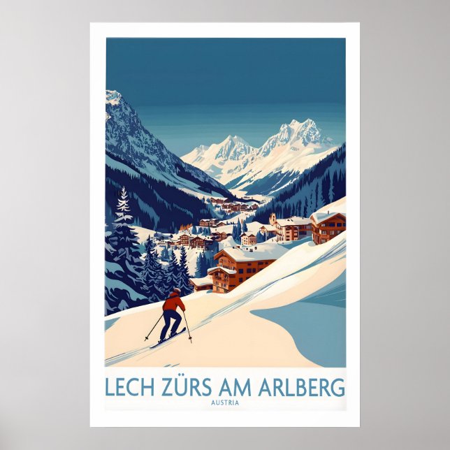 Affiche Lech Zürs am Arlberg Autriche 1 (Devant)