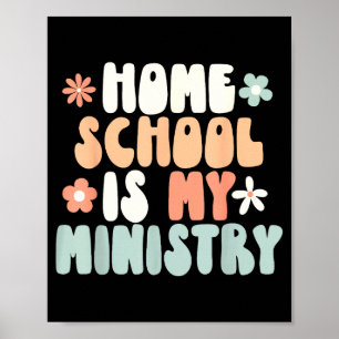 Affiche l'école à la maison est ministère école à la maiso