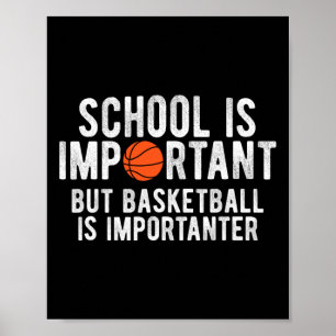 Affiche L'École De Basket-Ball Fun Est Important