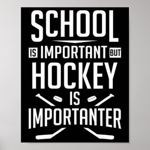 Affiche L'école de hockey amusante est importante, mais le
